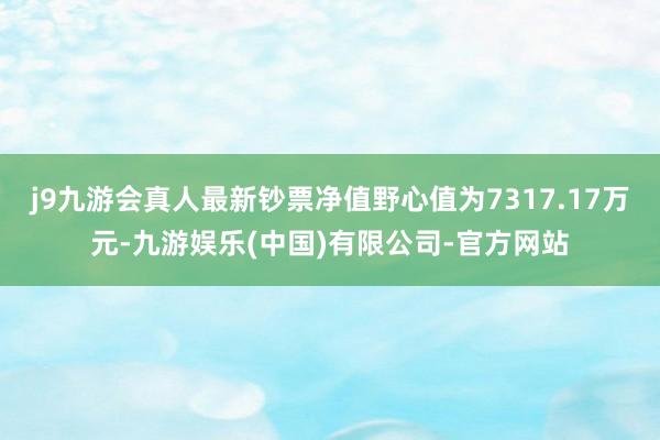 j9九游会真人最新钞票净值野心值为7317.17万元-九游娱乐(中国)有限公司-官方网站