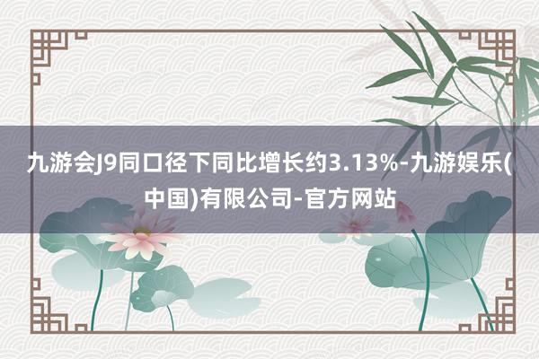 九游会J9同口径下同比增长约3.13%-九游娱乐(中国)有限公司-官方网站