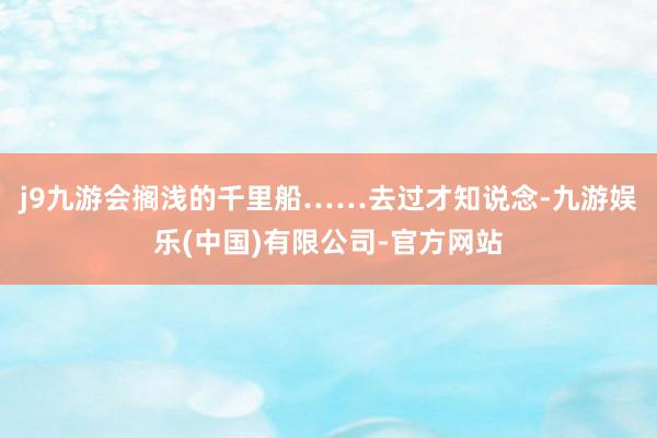j9九游会搁浅的千里船……去过才知说念-九游娱乐(中国)有限公司-官方网站