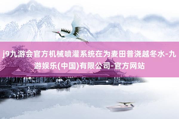 j9九游会官方机械喷灌系统在为麦田普浇越冬水-九游娱乐(中国)有限公司-官方网站