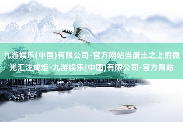 九游娱乐(中国)有限公司-官方网站当废土之上的微光汇注成炬-九游娱乐(中国)有限公司-官方网站